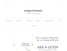 Tablet Screenshot of mayabrenner.com